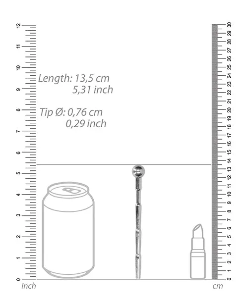 Male Sex Toys Shots America LLC Shots Ouch Urethral Sounding Metal Stick