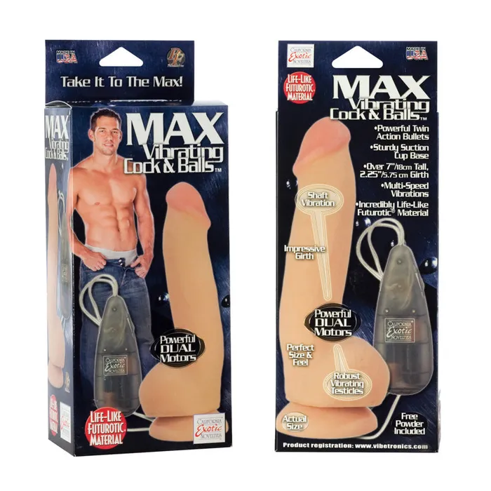 California Exotic Novelties Dildos Max Vibrating Cock Balls