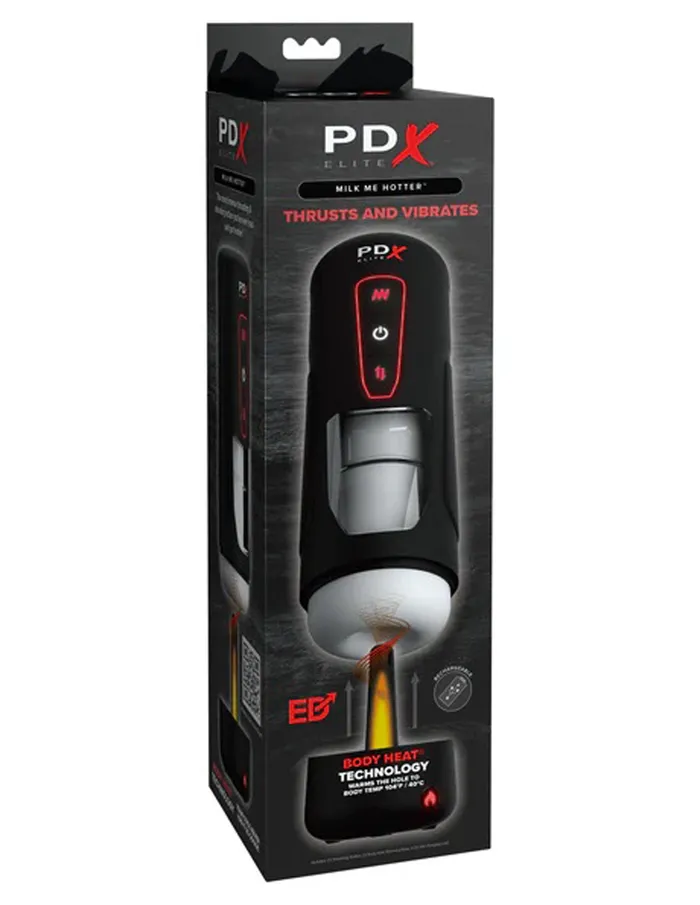 Pipedream Vibrators Pdx Elite Milk Me Hotter Tester Black