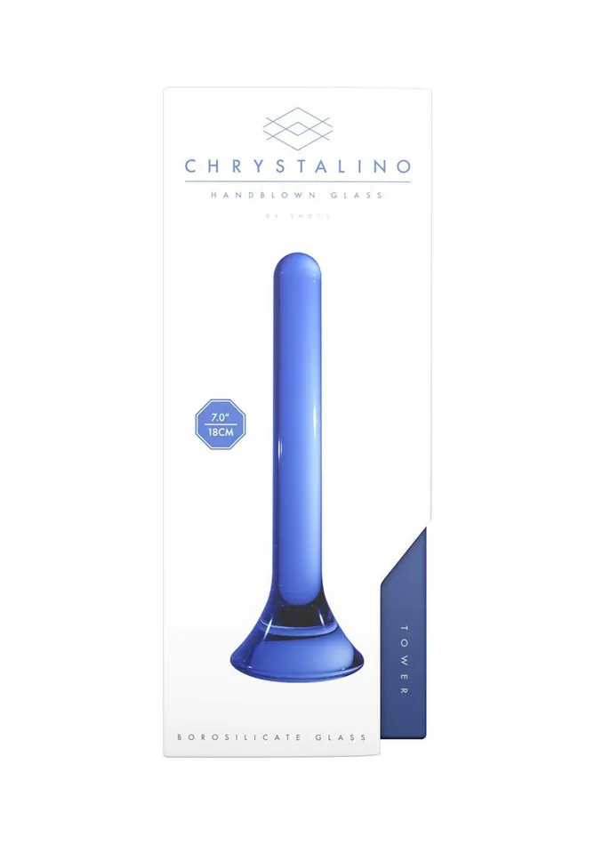 Shots Chrystalino Vibrators Chrystalino Tower Blue