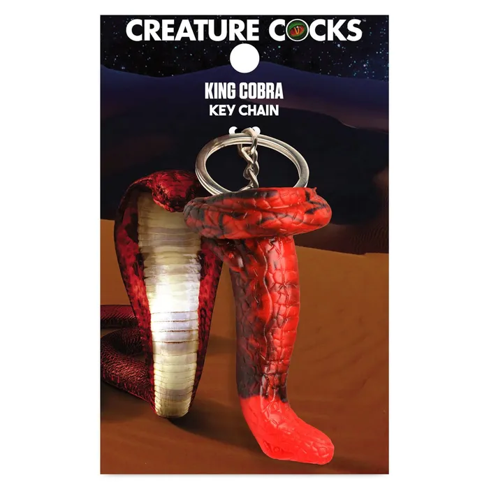 Vibrators King Cobra Keychain Red XR Brands Creature Cocks