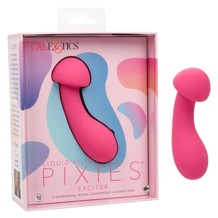 Vibrators Liquid Silicone Pixies Exciter Pink CalExotics