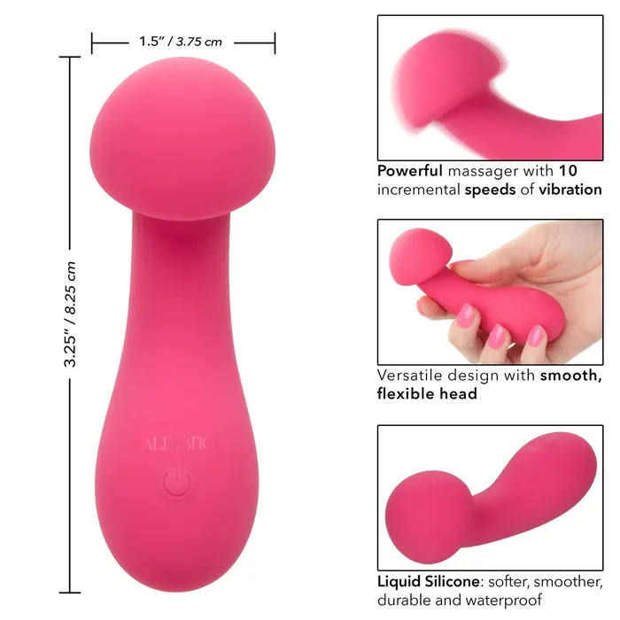Vibrators Liquid Silicone Pixies Exciter Pink CalExotics