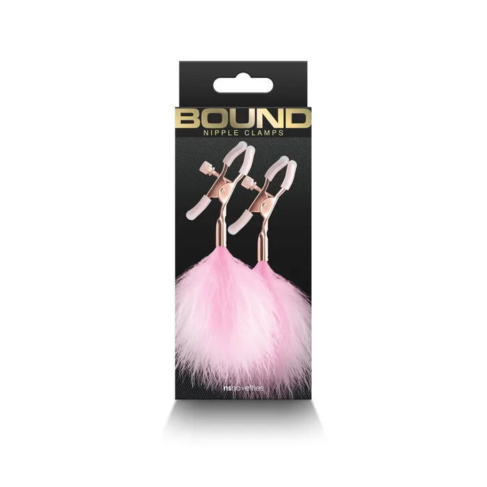 Vibrators nsnovelties Bound Nipple Clamps F1 Pink