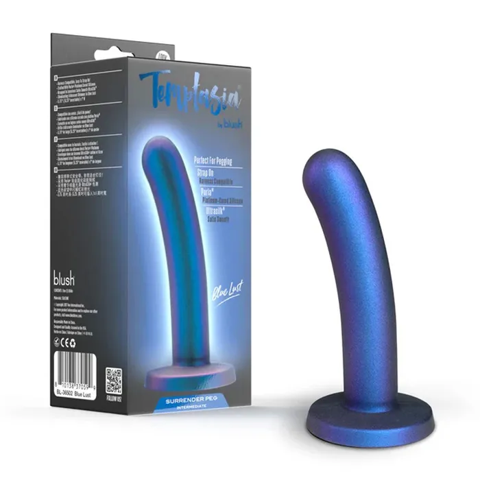 Vibrators Temptasia Surrender Peg Intermediate Blue Lust Blush