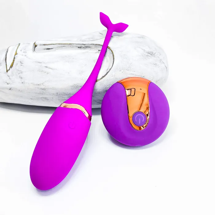 Female Sex Toys Eccentric Playroom Essentials Baby Whale Insertable Remote Control Vibrator