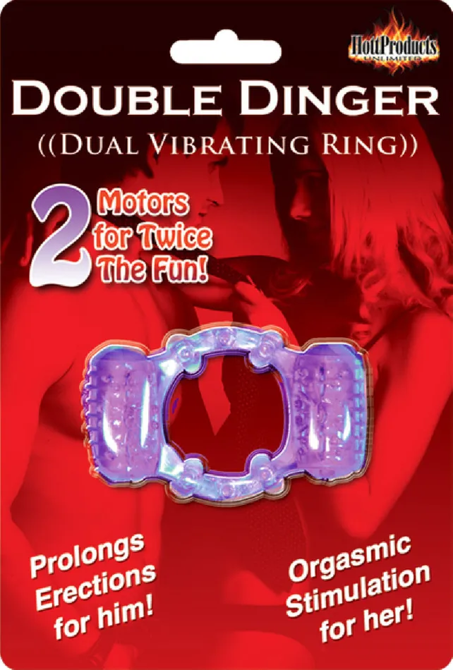 Vibrators Double Dinger Pink Sex Toy Adult Pleasure Hott Products Unlimited